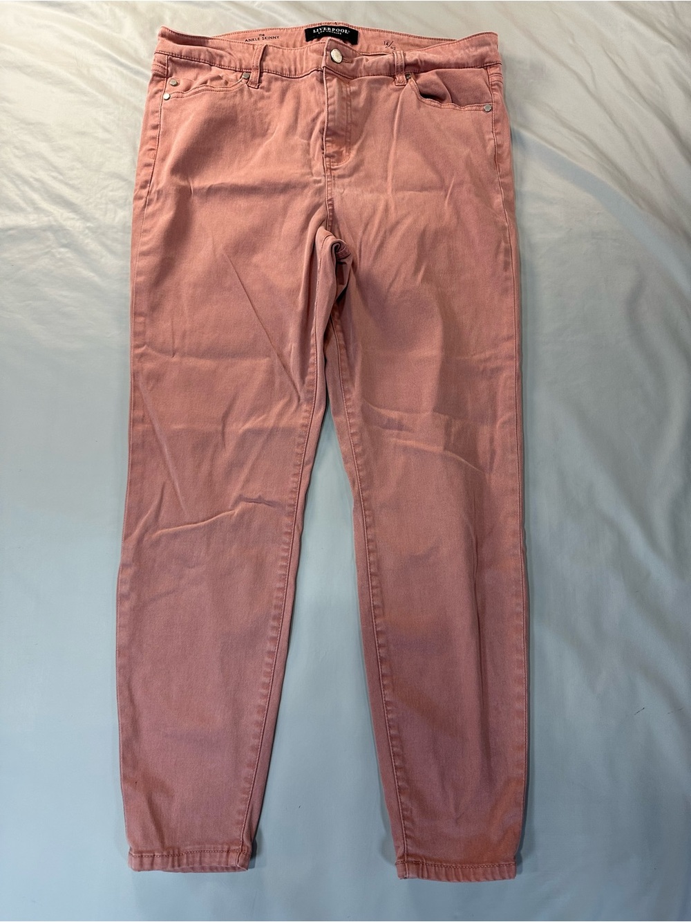 Liverpool Los Angeles size 14/32 Pink Skinny Jeans for Women